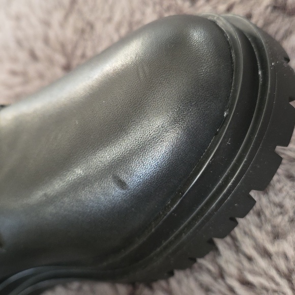 Lauren Ralph Lauren Carlee Women's Lug Sole Lace-up Boots 7.5B Black $225 - Picture 12 of 12